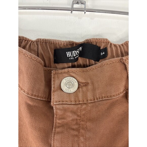 Hudson Women’s Remi High-Rise Elastic Waist Straight Ankle Jean Bronzed Talla 34 - Picture 3 of 12